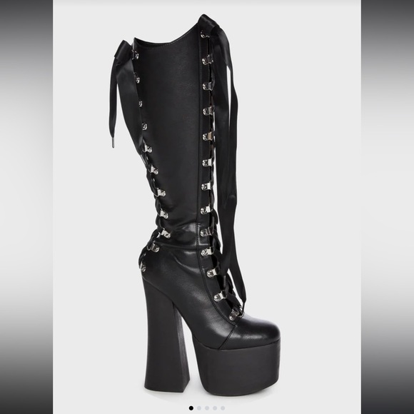 Gatekeeper knee high boots from dolls kill widow sz 8 - Picture 5 of 5